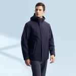 NAUTICA Пуховик мужской темно-синий, Lime Green - фото 8