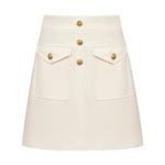 Юбка Deep Breath трапециевидной формы из саржи, темно-синий - фото