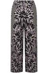 Тканевые брюки Ulla Popken Wide leg Pants, цвет light grey/black - фото