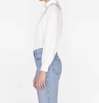 Блузка с воротником-стойкой, цвет Off White FRAME - фото 2