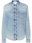 Jacob Cohën джинсовая рубашка с драпировкой, синий - фото