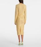 Юбка миди Allora с бисером Veronica Beard, Chamomile - фото 3