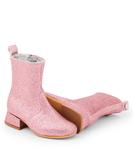 Блестящие ботильоны Monnalisa, Glitter Blush - фото 6