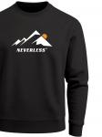 Neverless Свитшот 'Minimalistic Mountain' в черном цвете - фото 6