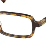 MIU MIU Очки с прямоугольной оправой, Tortoiseshell - фото 6