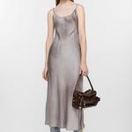 Платье миди с эффектом выцветания Acne Studios, серый - фото 3