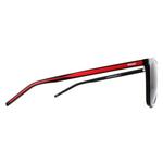 Квадратные черные красные серые солнцезащитные очки HUGO, черный - фото 4