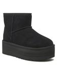 Ботинки зимние UGG Classic на платформе, черный - фото 2
