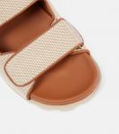 Холщовые сандалии Miu Miu, Naturale+ Brandy - фото 5