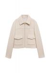 Флисовая куртка Mango Fleece jacket, Beige - фото 5