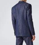 Блейзер из хлопка и льна Gabriela Hearst, Denim - фото 4