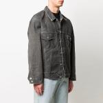 Куртка men's ss21 denim jacket ordinary version gray Off-White, серый - фото 2