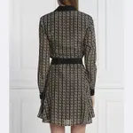 Шелковое платье с поясом Liu Jo, черный - фото 3