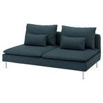 3-местная секция SÖDERHAMN IKEA, цвет hillared dark blue - фото