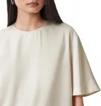 Allsaints Women's Amelie Satin Tee - фото 4