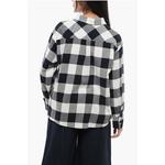 Черно-белая хлопковая рубашка Woolrich, Black and White - фото 2