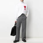 Свитер с воронкообразным горлом AMIPARIS, белый - фото 4