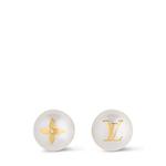 Серьги My Mix Pearl Louis Vuitton, золотой - фото