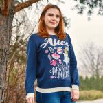 Алиса в стране чудес - В моем собственном мире вязаный свитер - фото