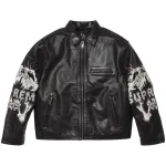 Supreme Кожаная куртка Y's By Yohji Yamamoto, Black - фото 3