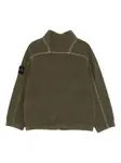 Толстовка на молнии Stone Island Junior, зеленый - фото 2