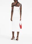 Courrèges платье миди с ремешком, белый - фото 4
