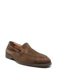Santoni замшевые лоферы, коричневый - фото 2