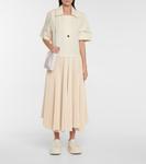 Холщовые кроссовки на платформе Jil Sander, белый - фото 2