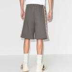 Шорты cotton jersey shorts 'grey' Gucci, серый - фото 3