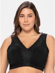Бюстгальтер без косточек sheego, черный - фото