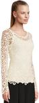 Топ Norma Kamali Off Shoulder Raglan Top, Cream - фото 2