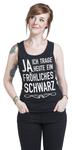 Топ Sprüche Fröhliches schwarz, черный - фото 4