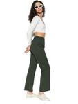 Расклешенные брюки C&City, темно-зеленый - фото 4