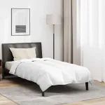 Летнее одеяло с подушкой, 2 шт., белое пуховое перо vidaXL - фото 2