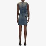 Женское платье без рукавов деним синий Givenchy - фото 4