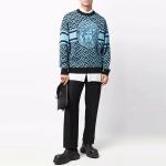 Монограмма Medusa свитер VERSACE, синий - фото 4