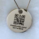 Подвеска для собак Maskoota Чапа с логотипом, розовый - фото 7