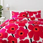 Комплект одеял Marimekko Unikko, полный/королевский, красный - фото