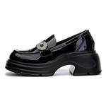 Лоферы женские Pooq, черный - фото