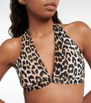 Верх бикини с леопардовым принтом Ganni, Leopard - фото 4