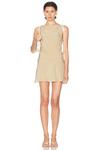 Мини-платье от Marianna Tinah L'Academie, Beige - фото