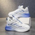 Дышащие детские кроссовки для бега TONYBEAR, белый/синий - фото 4