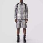 Рубашка мужская Burberry, серый - фото 2