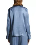 Атласная блузка Peserico, синий - фото 3