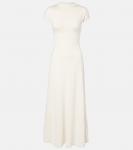 Платье миди Lenore из шерсти и шелка Tove, кремовый - фото