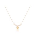 Vsense.Cn Женское колье из серебра 925 пробы с жемчугом в форме ракушки - фото 3