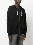 Худи на молнии с вышитым логотипом Axel Arigato, черный - фото 3