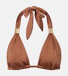 Бикини топ с запахом на шее Grasse Heidi Klein, Brn-Brn - фото