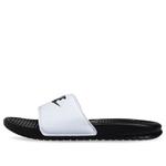 Тапочки benassi slides 'white' Nike, черный - фото