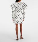 Топ из тафты в горошек Nina Ricci, цвет white with black dots - фото 3